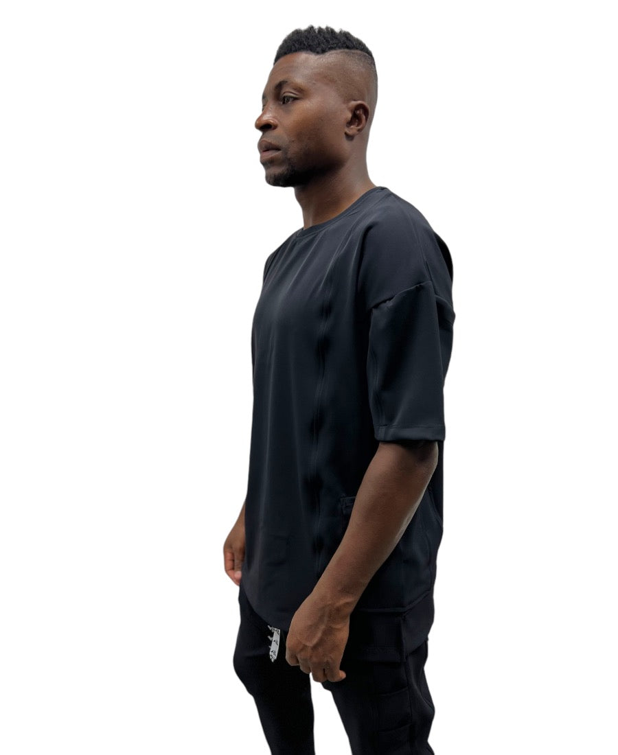 Compleu negru cu design lateral