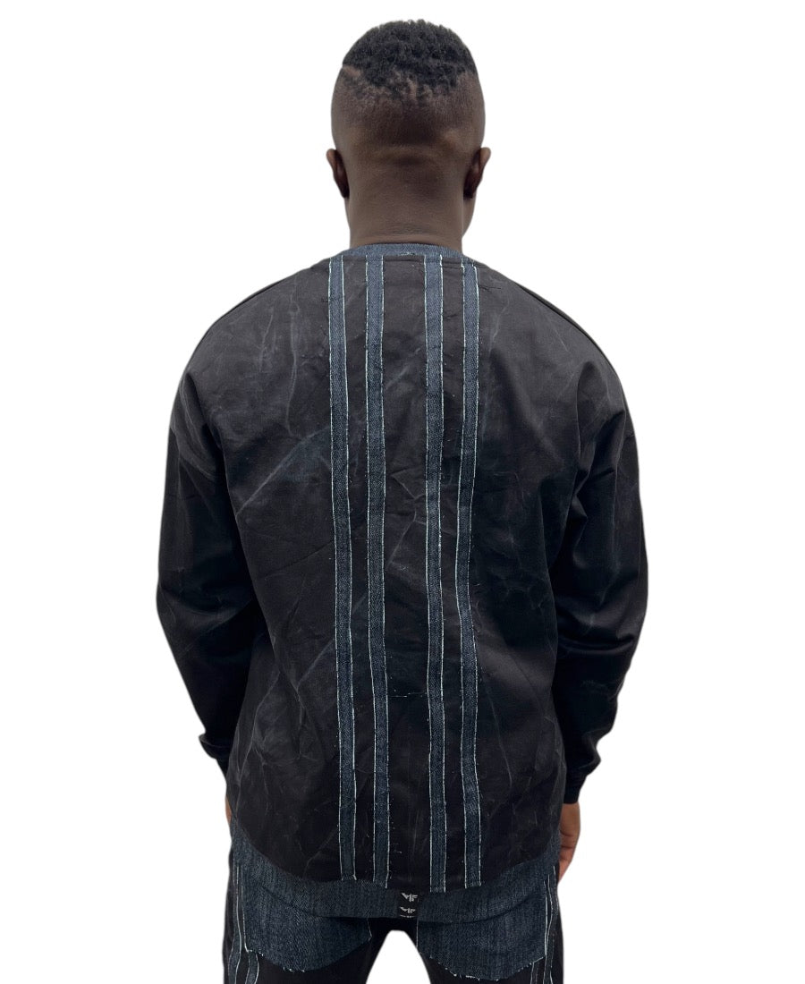 Compleu de blugi cu design vertical