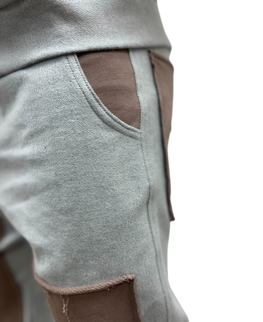 Blugi cu design cappuccino
