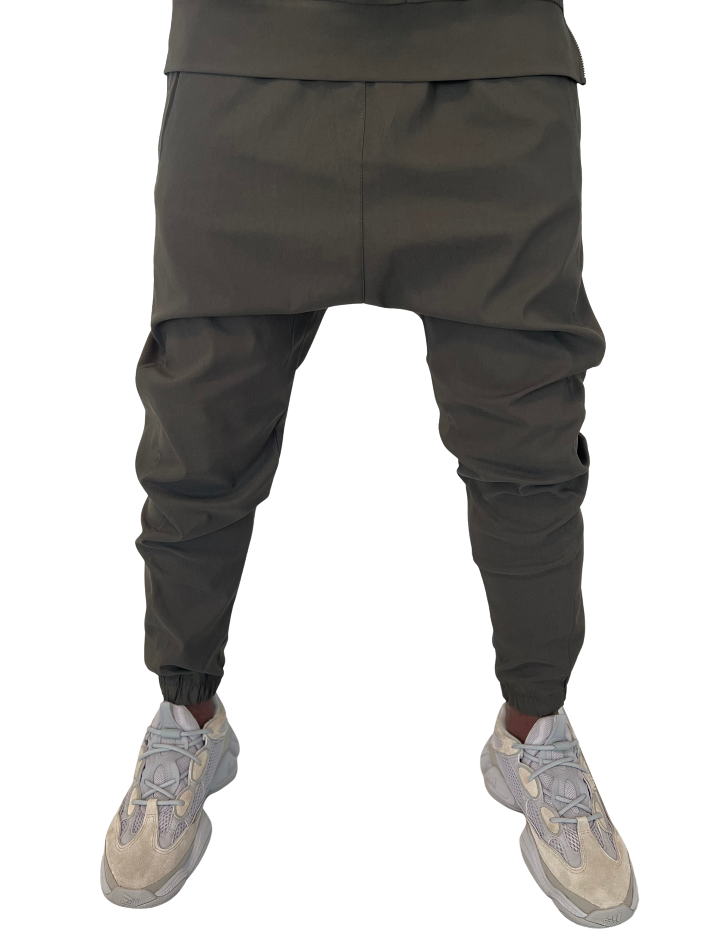 Pantaloni kaki cu elastec