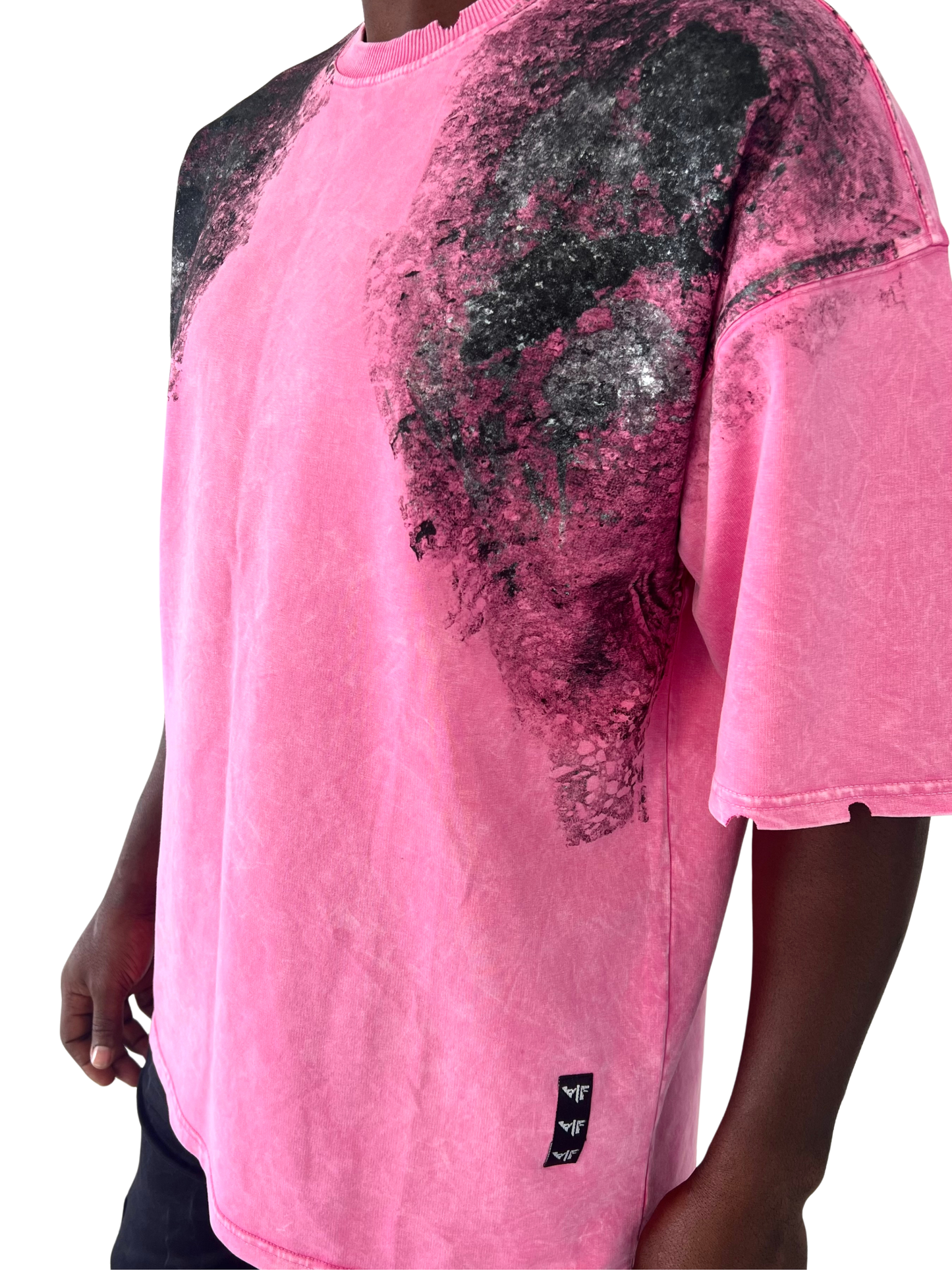 Tricou roz vopsit