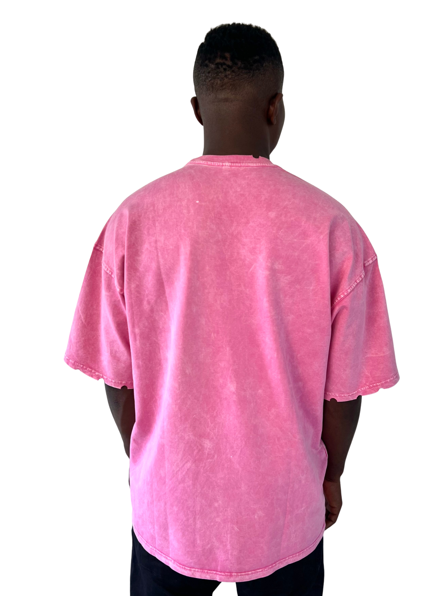 Tricou roz vopsit manual
