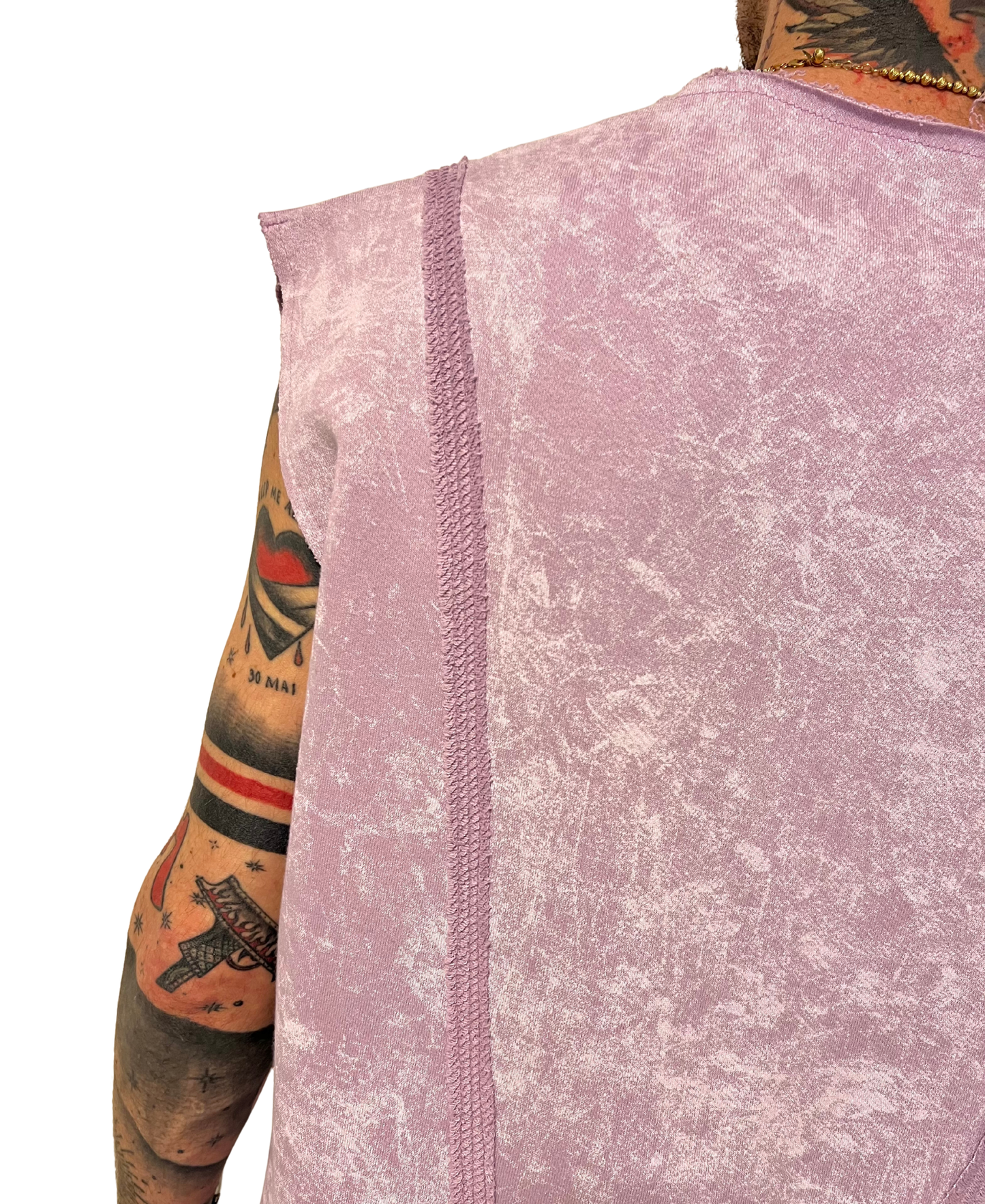 Compleu cu pantalon scurt purple-faded