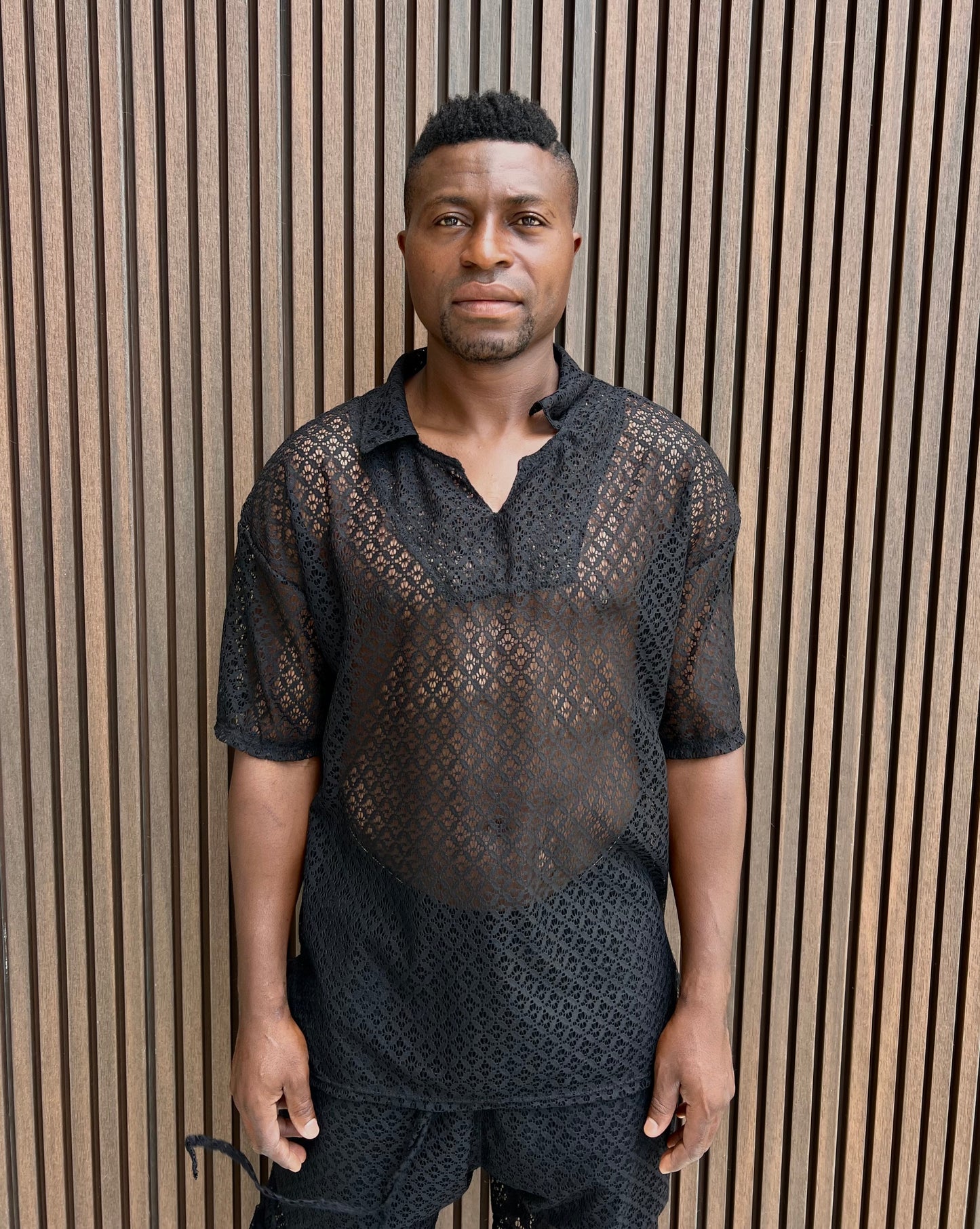 Tricou negru • lace