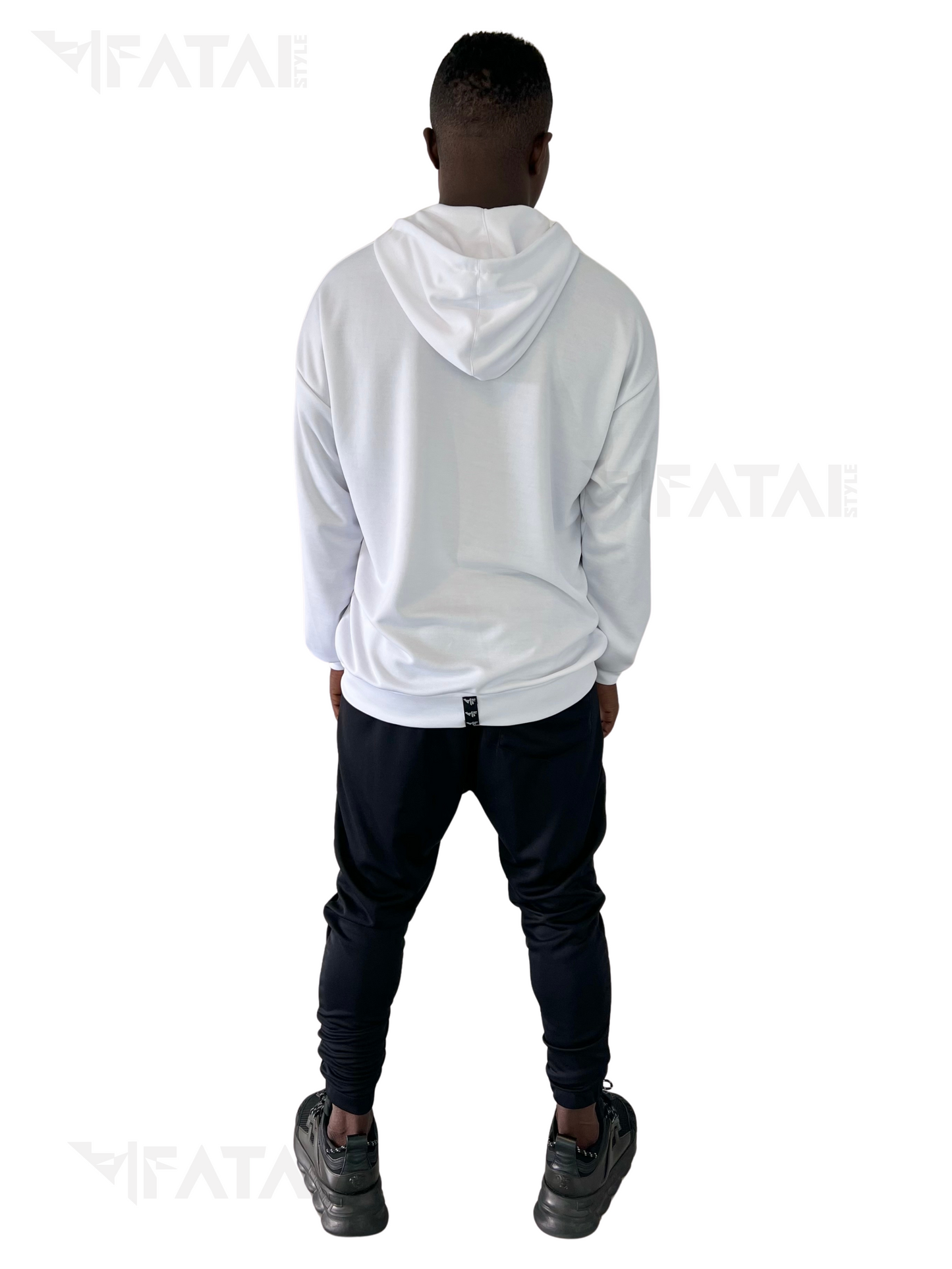 Compleu in combinatie alb/negru