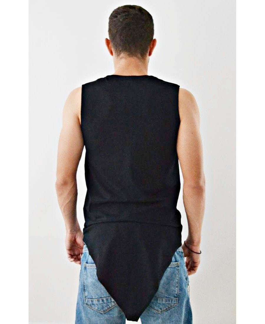 Sleeveless Top ''All Black'' - Fatai Style