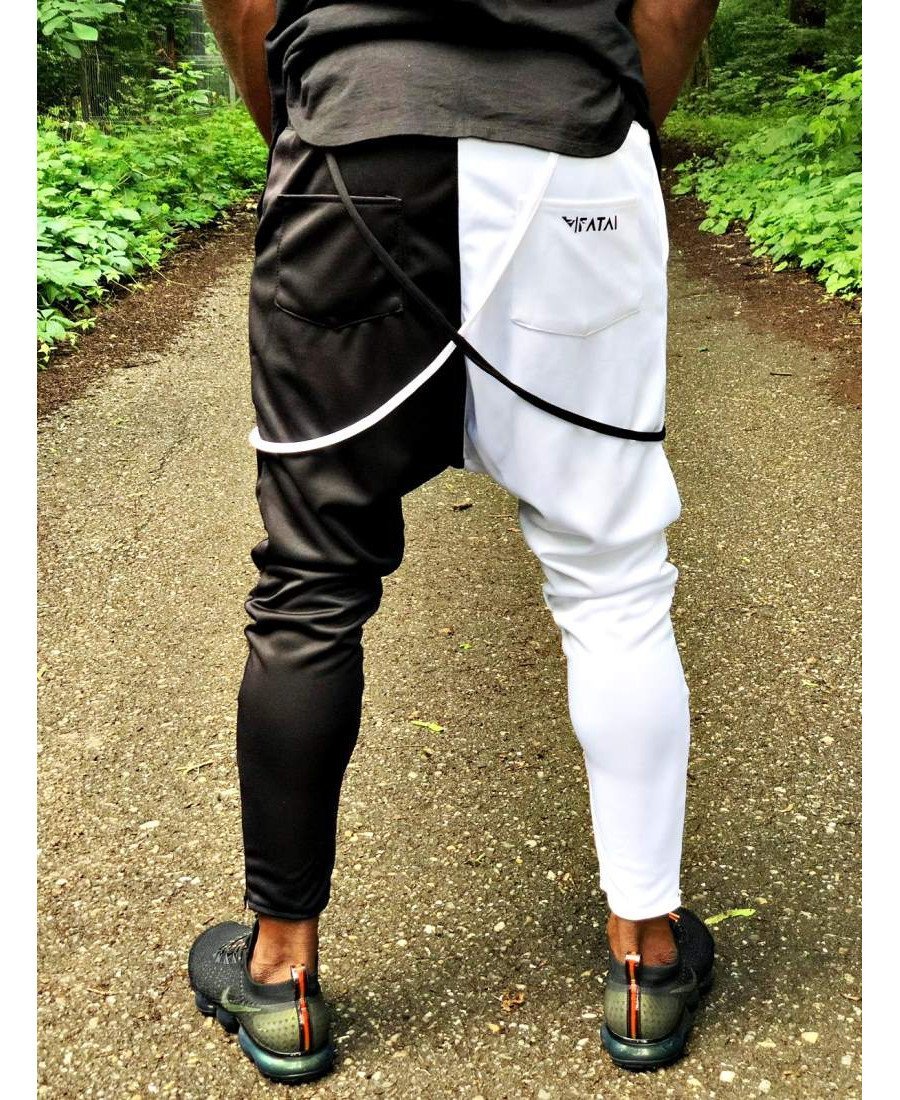 Trousers with white and black design - Fatai Style
