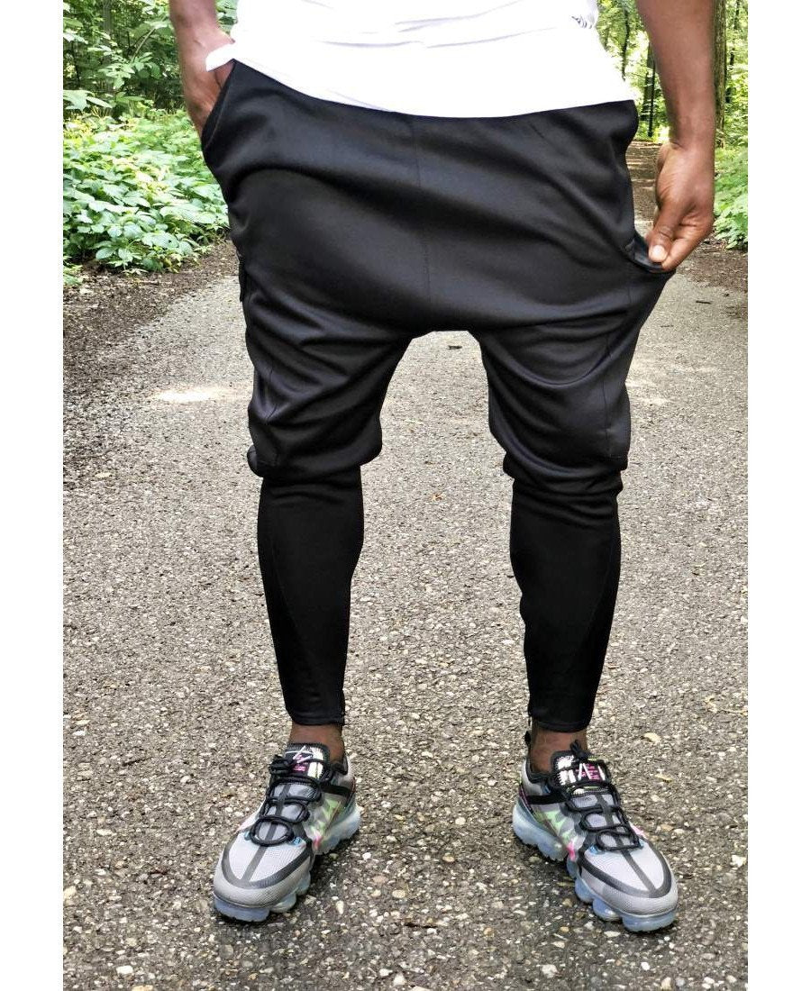 Black trousers with side pocket - Fatai Style