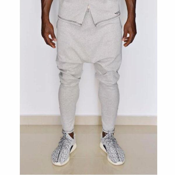 Grey trousers with dark sewing - Fatai Style