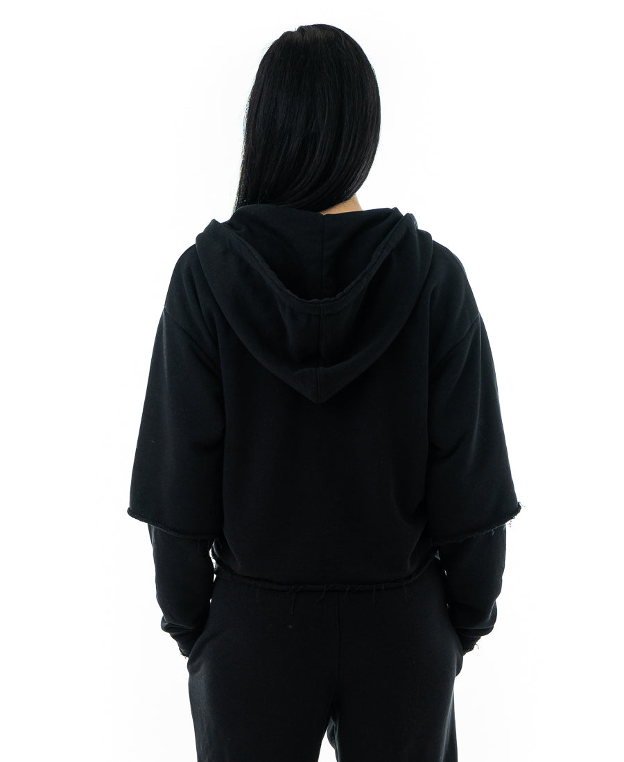 Bluza neagra tip 2in1