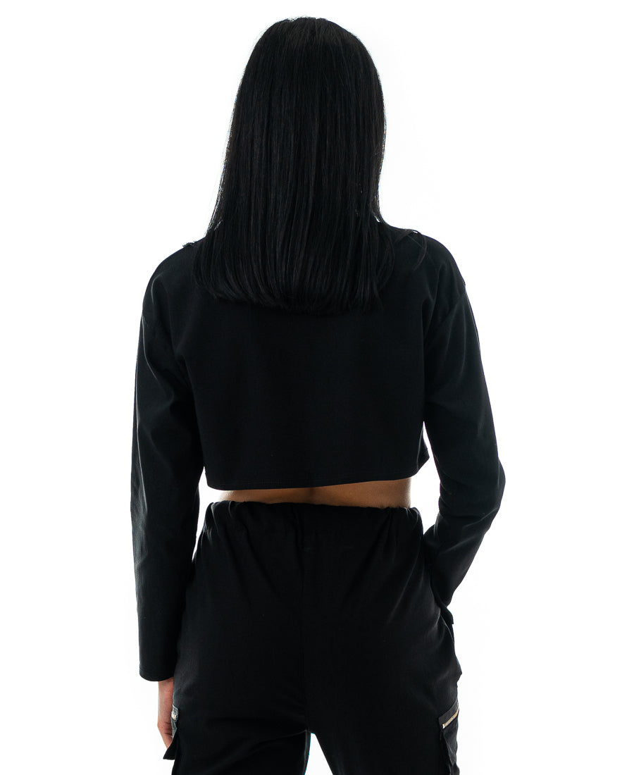 Bluza casual neagra