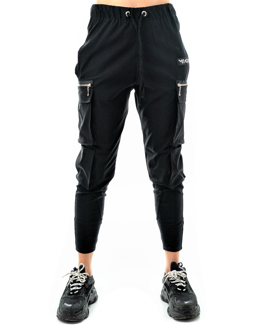 Pantaloni casual cu buzunare laterale