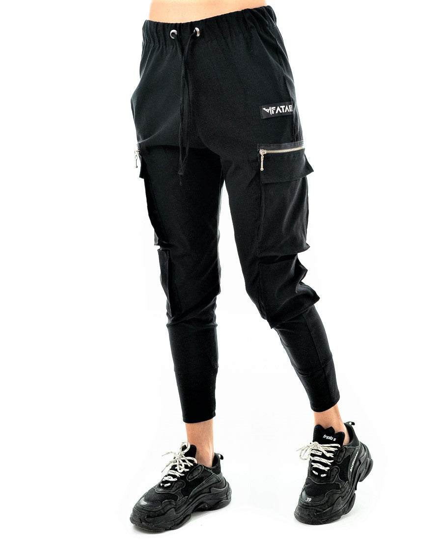 Pantaloni casual cu buzunare laterale