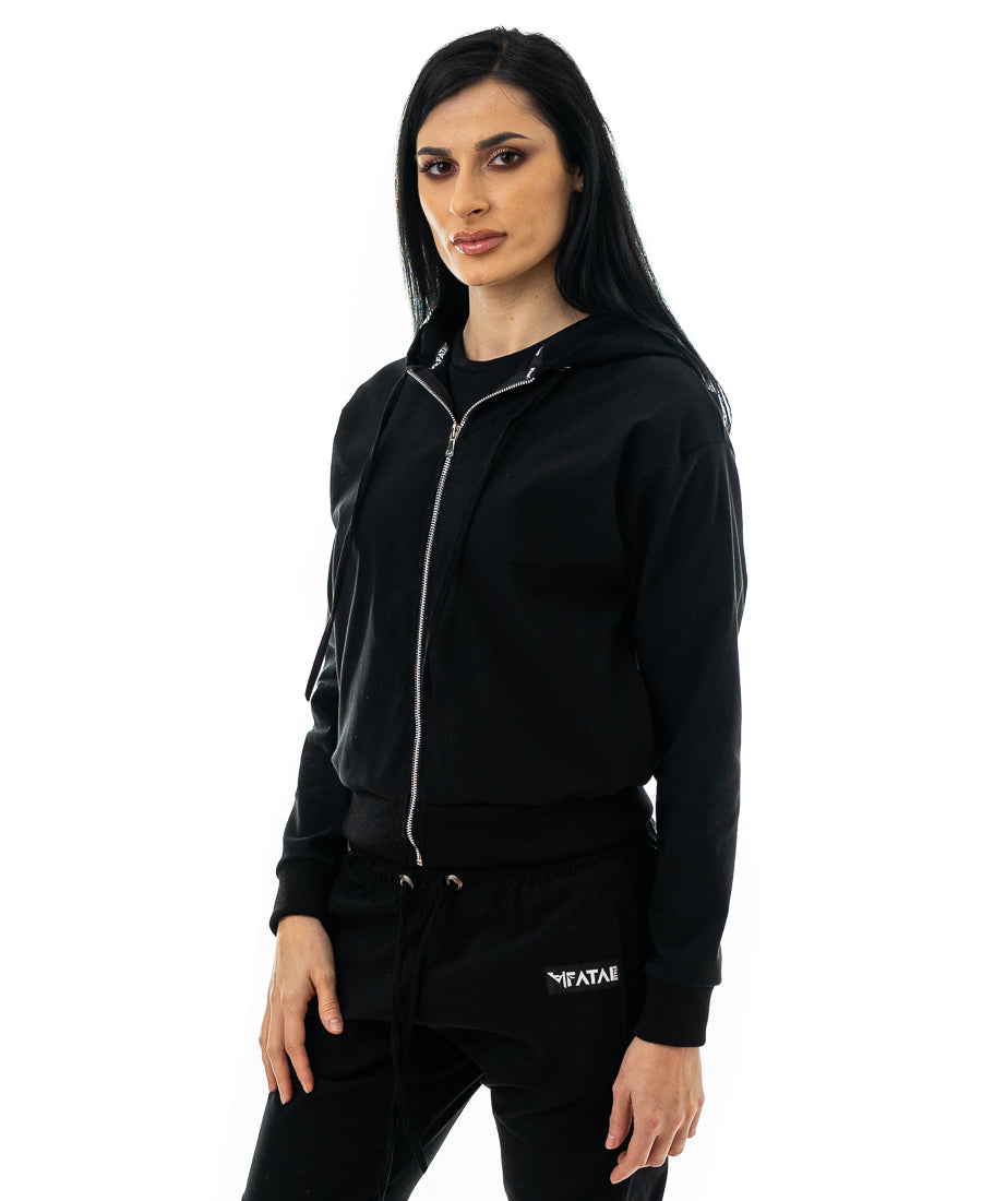 Bluza neagra - tip jacheta