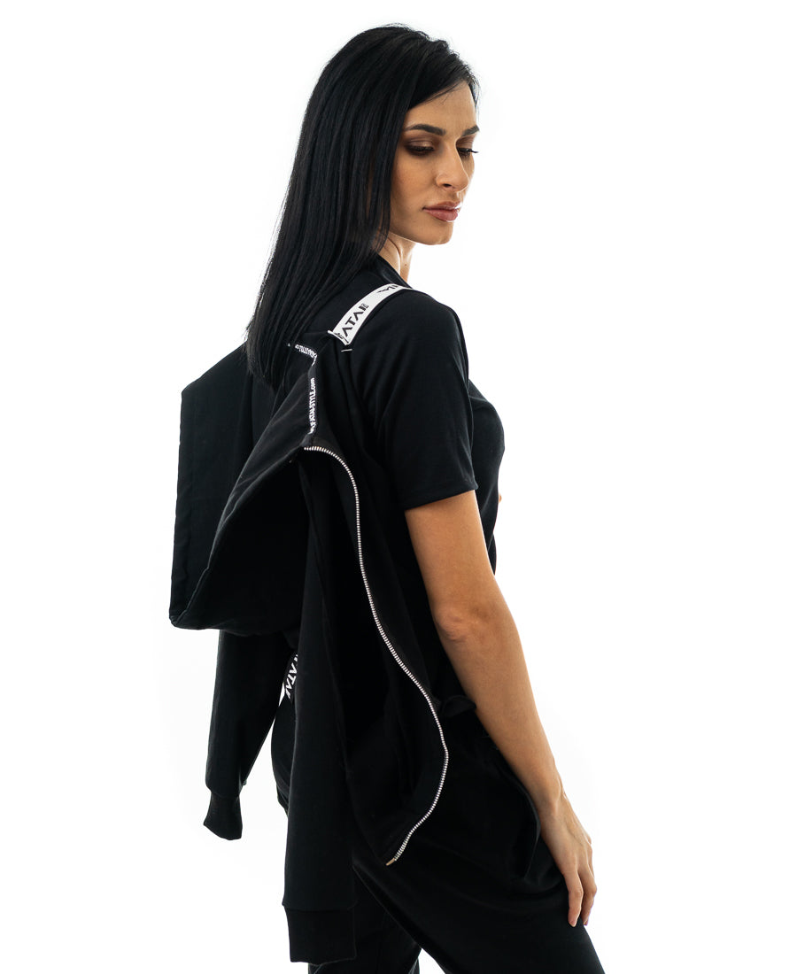 Bluza neagra - tip jacheta