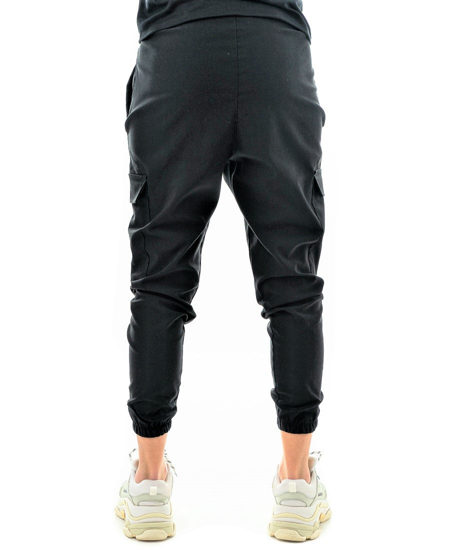 Pantaloni casual cu buzunare laterale