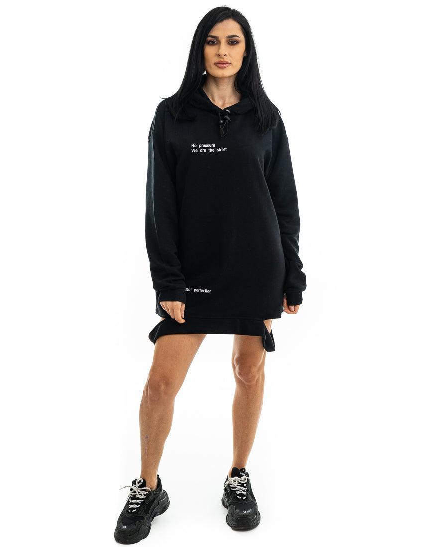 Rochie neagra sport - imprimata