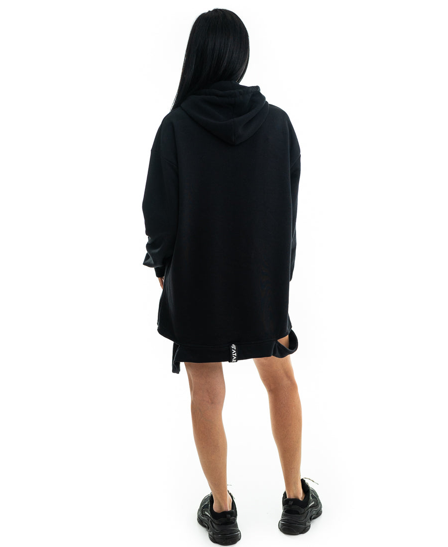 Rochie neagra sport - imprimata