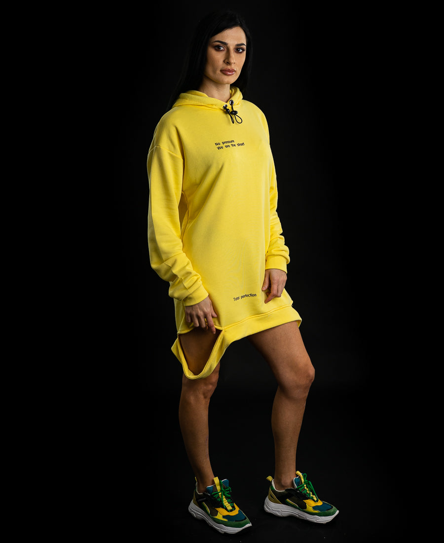 Rochie galbena sport - imprimata