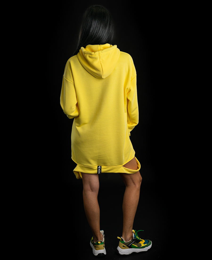 Rochie galbena sport - imprimata