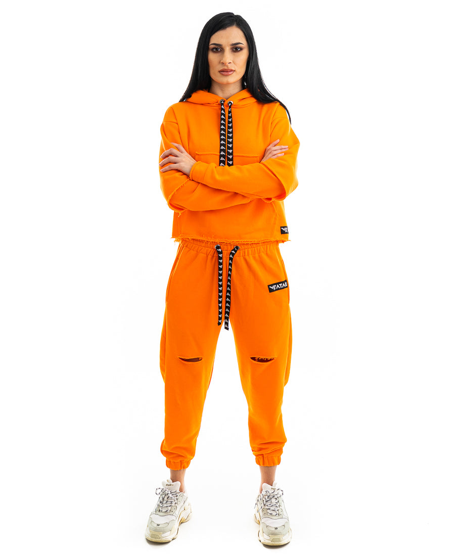 Trening dama potocaliu - bluza fara fermoar