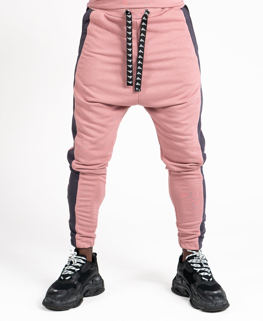 Pink trousers with black and grey design - Fatai Style