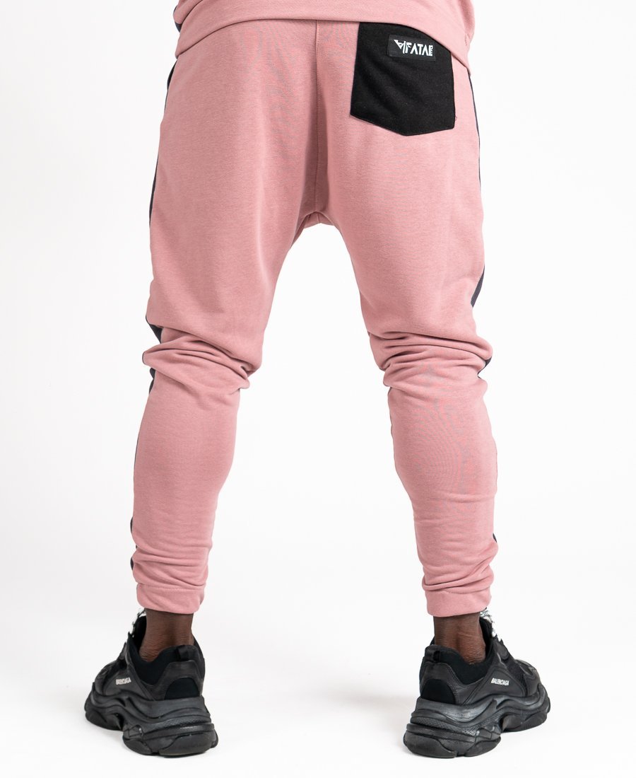 Pink trousers with black and grey design - Fatai Style