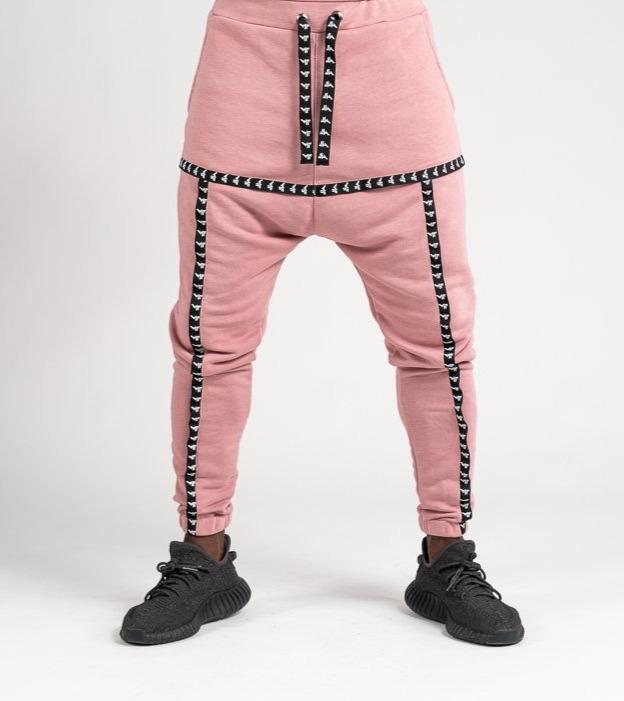 Pink trousers with black logo - Fatai Style