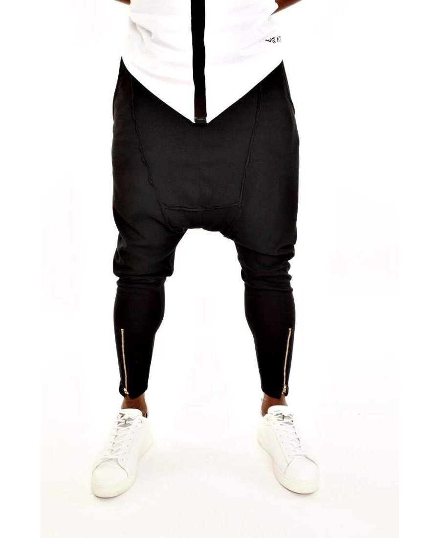 Black trousers with front design - Fatai Style