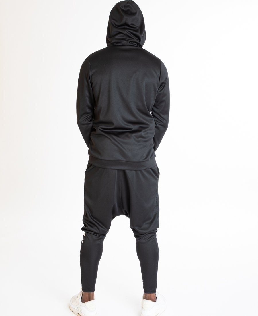 Black tracksuit with white stripes - Fatai Style