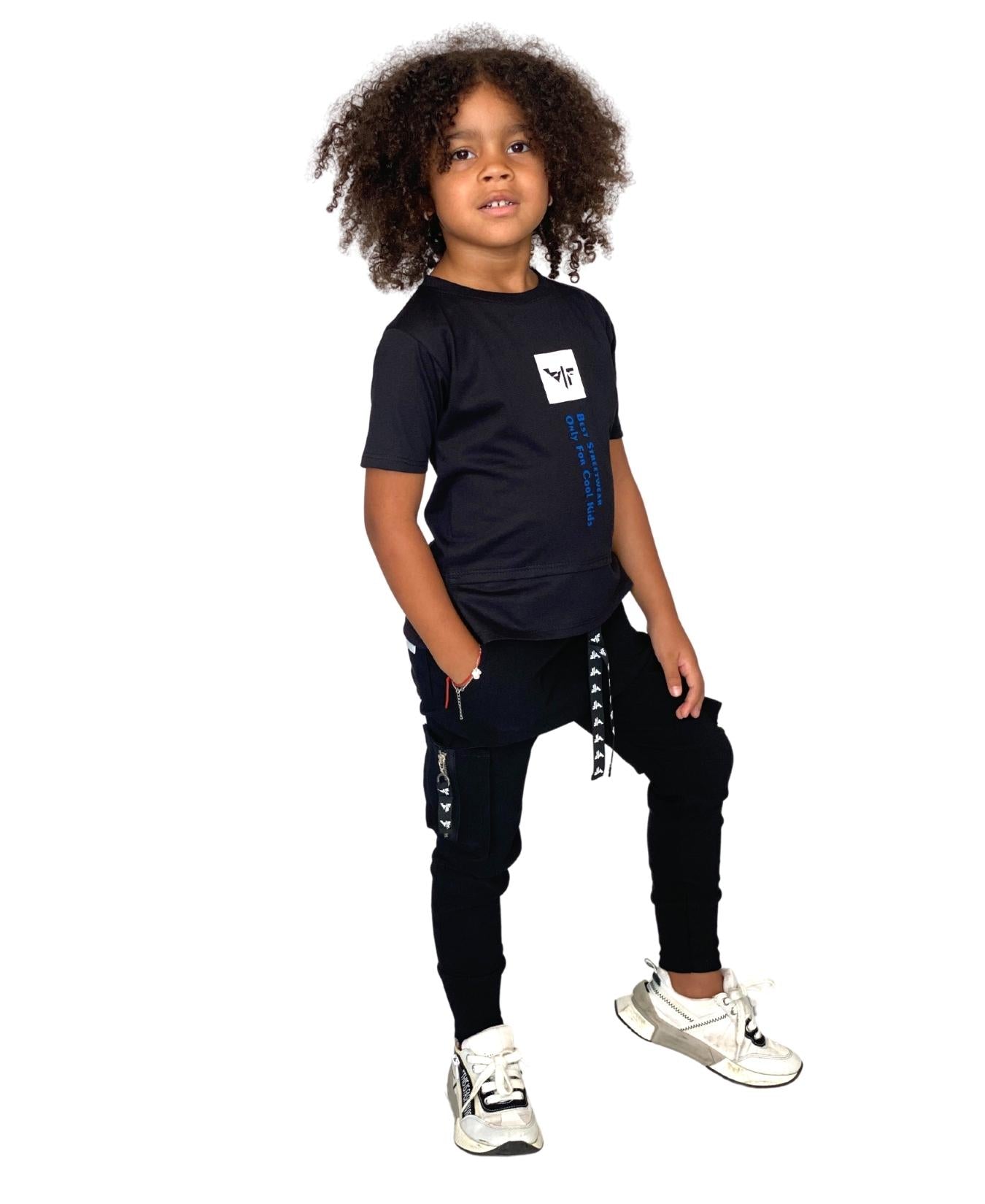 Tricou negru unisex - Cool Kids