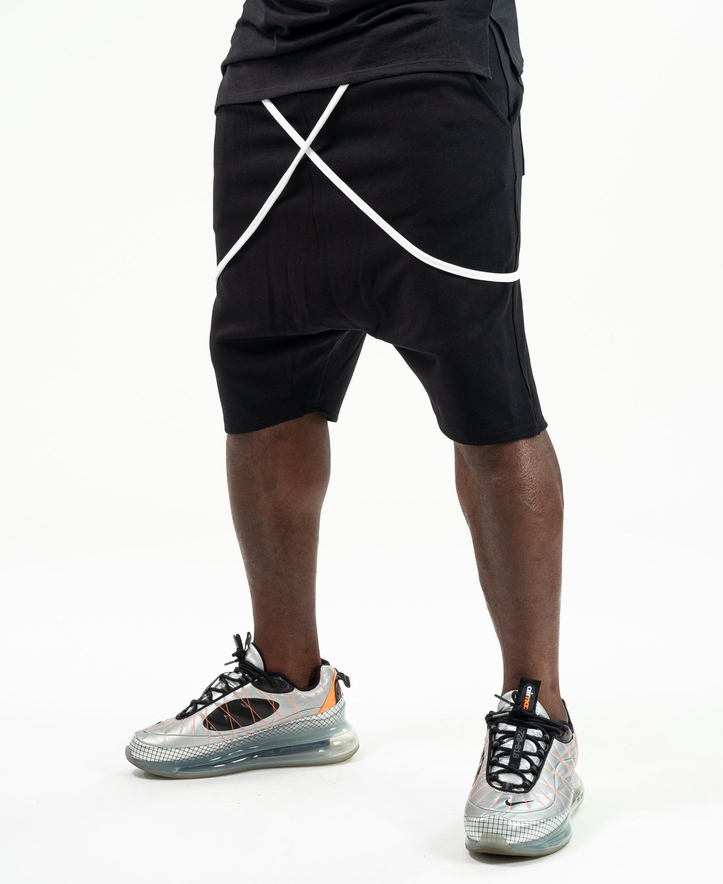 Short Black Trousers with white design - Fatai Style
