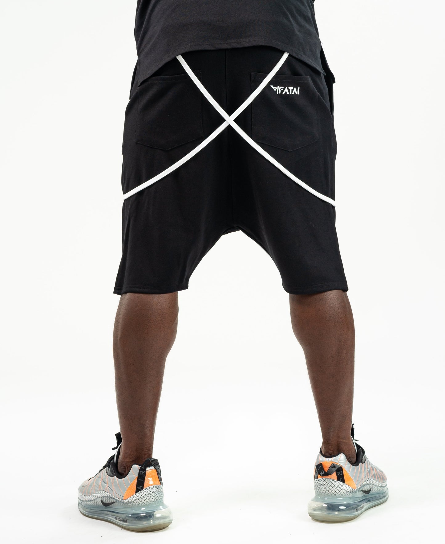 Short Black Trousers with white design - Fatai Style