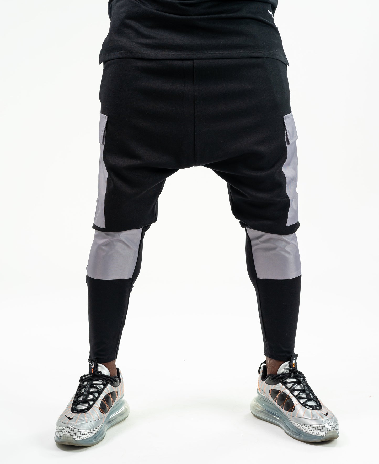 Black trousers with grey pockets - Fatai Style