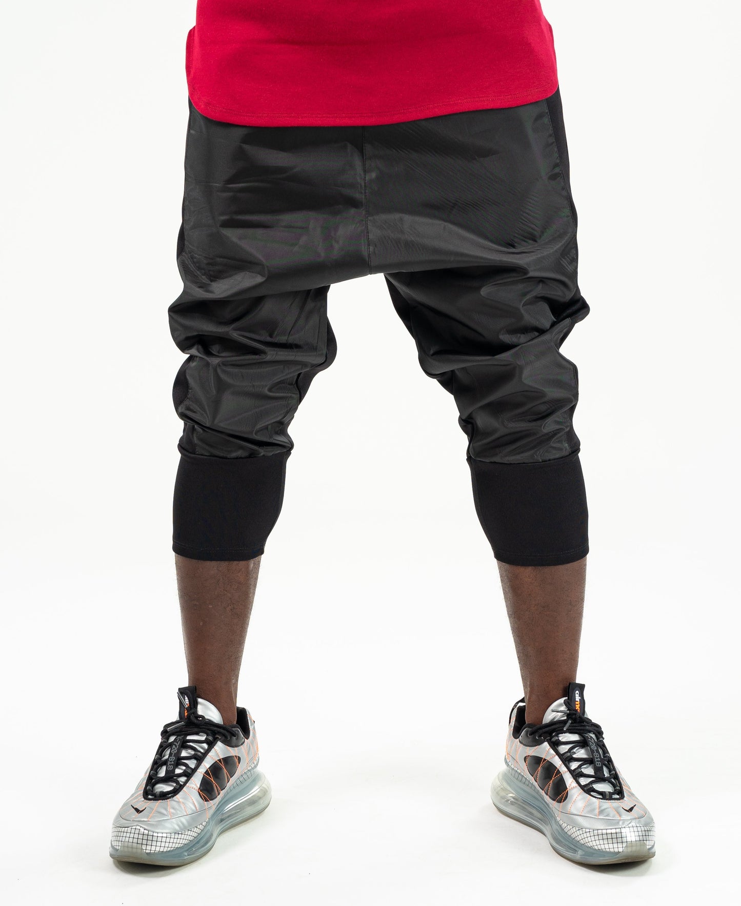 Short Black trousers with black side design - Fatai Style