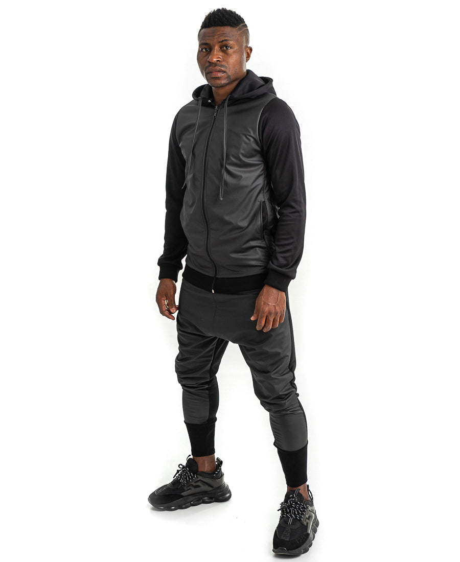 Trening negru cu imitatie de piele