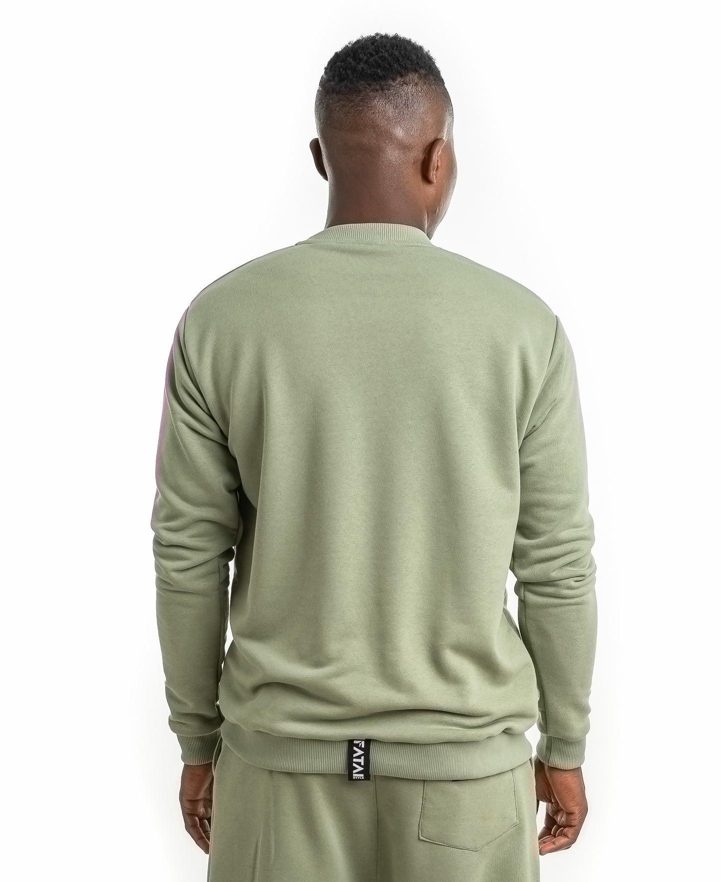 Hanorac verde cu logo si scris imprimat