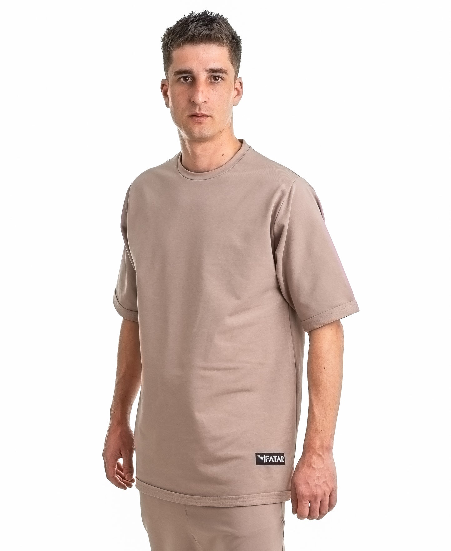 Tricou capuccino oversize