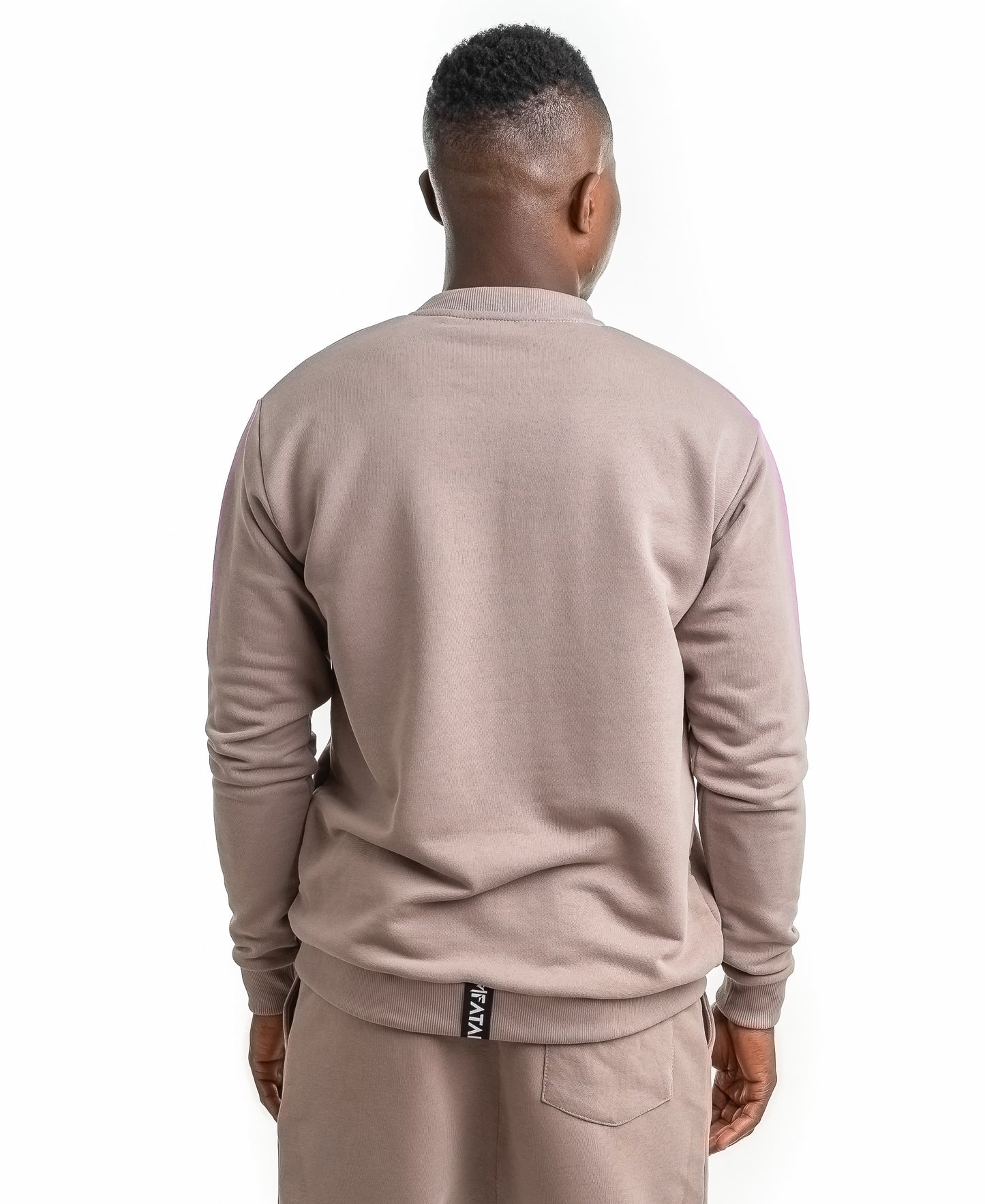 Hanorac capuccino cu logo si scris imprimat