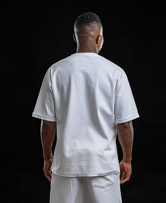 Tricou alb oversize