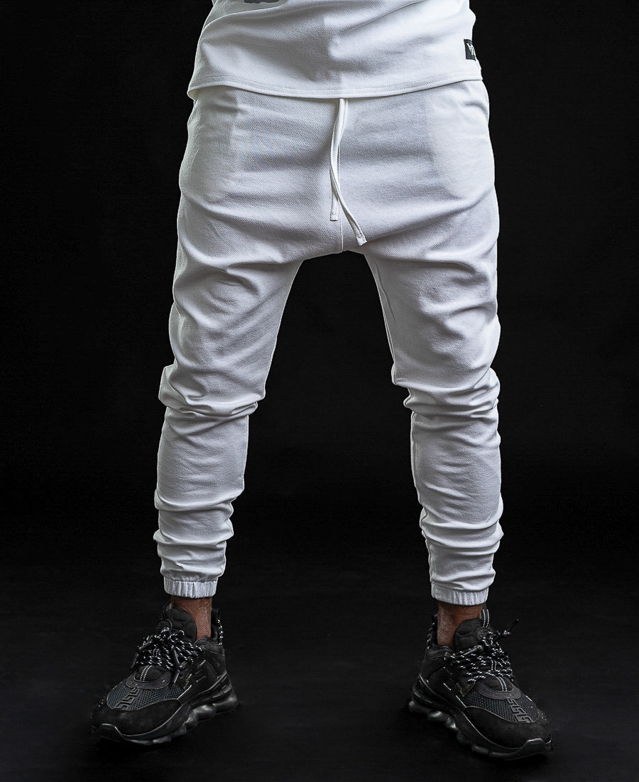 Pantaloni albi casual/sport