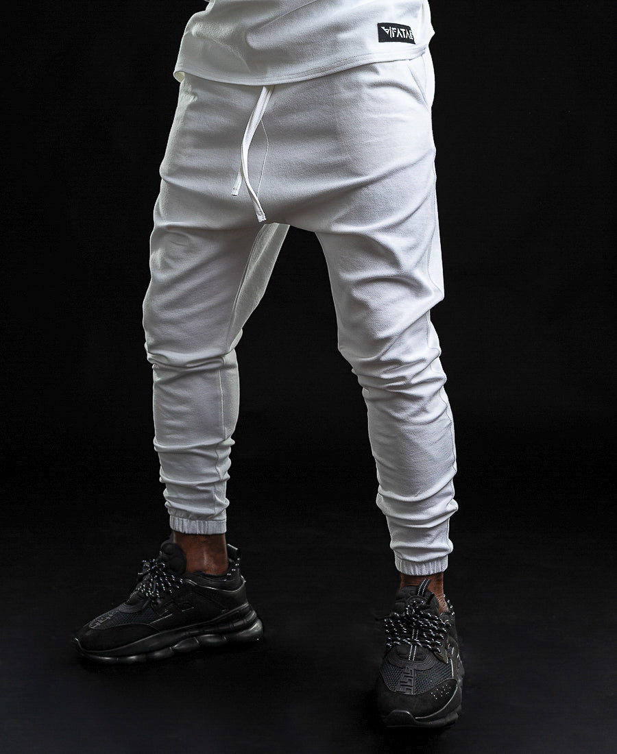 Pantaloni albi casual/sport