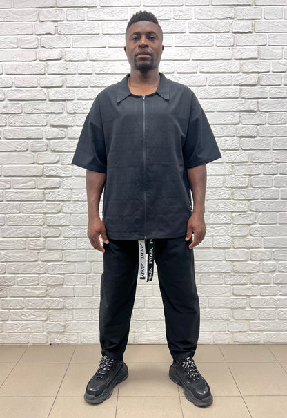 Compleu negru casual cu pantalon