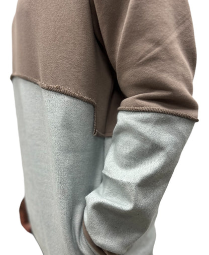 Hanorac in combinatie de blug si cappuccino