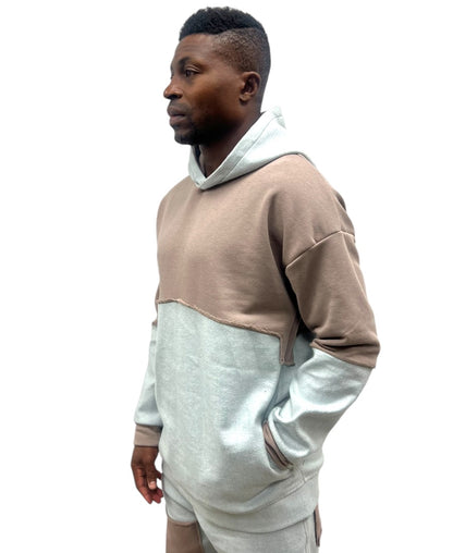 Hanorac in combinatie de blug si cappuccino