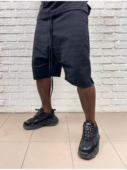 Pantaloni scurti negri casual