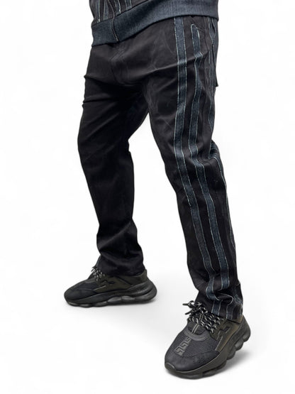 Blugi cu design vertical