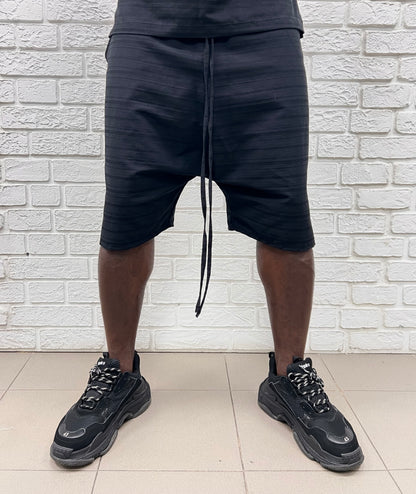 Pantaloni scurti negri casual