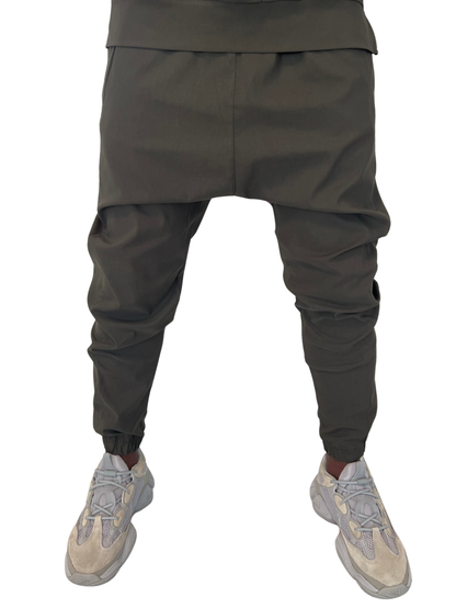 Pantaloni kaki cu elastec