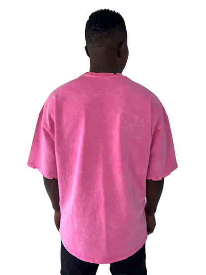 Tricou roz vopsit